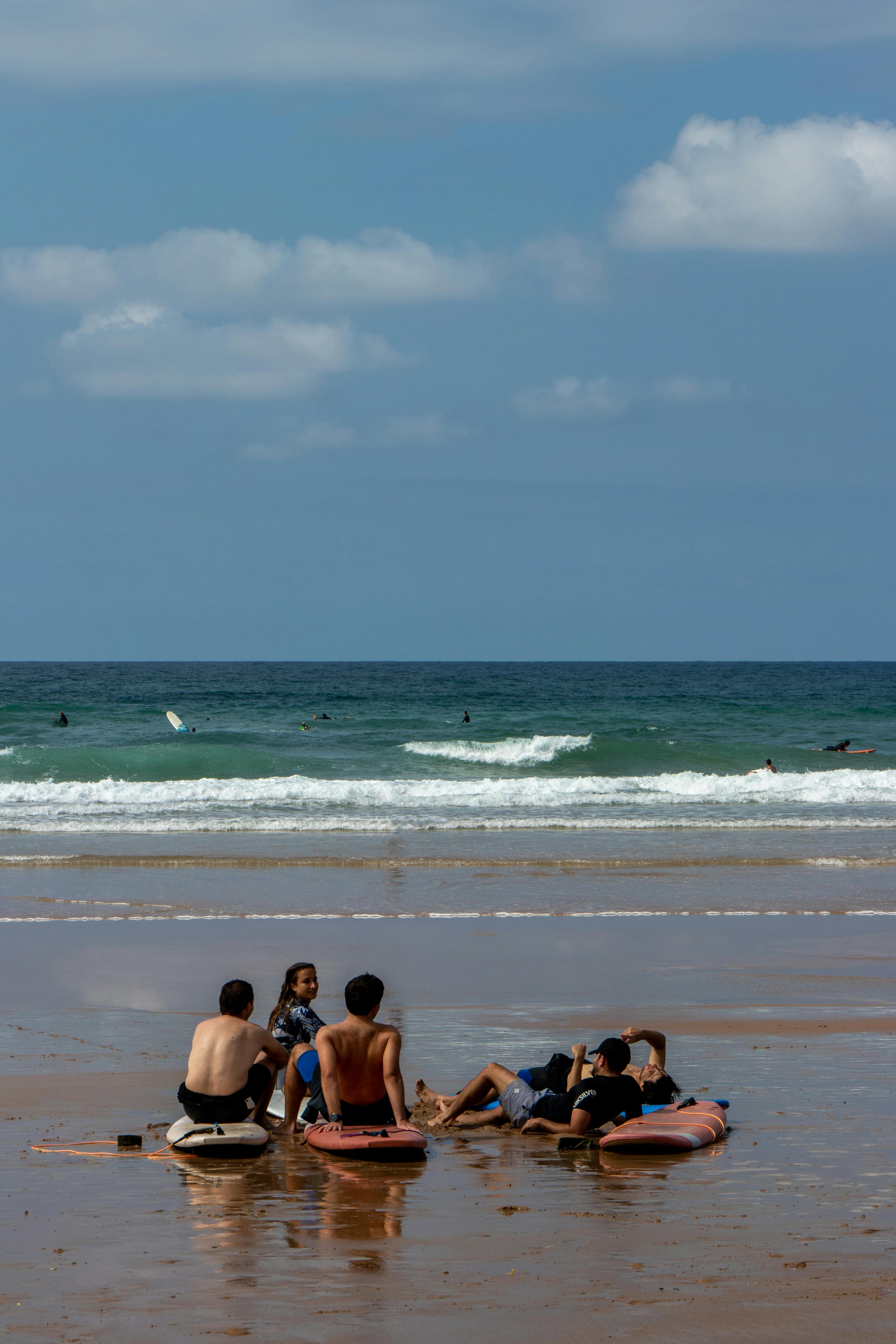 Surfers at the beach